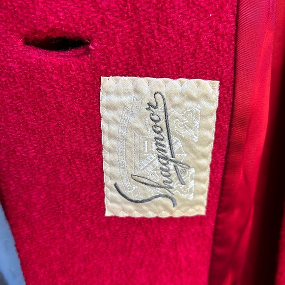 Vintage Red 1960’s Shagmoor Coat, approx size 10 - Picture 13 of 16